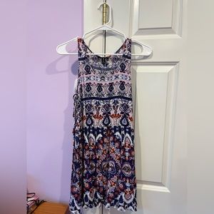 Printed dress (AQUA, S)